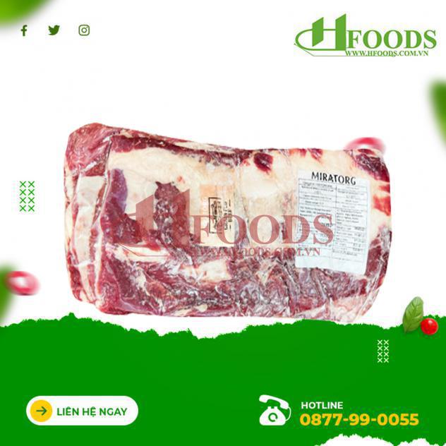 Ba chỉ bò đông lạnh Miratorg nhập khẩu Nga 
