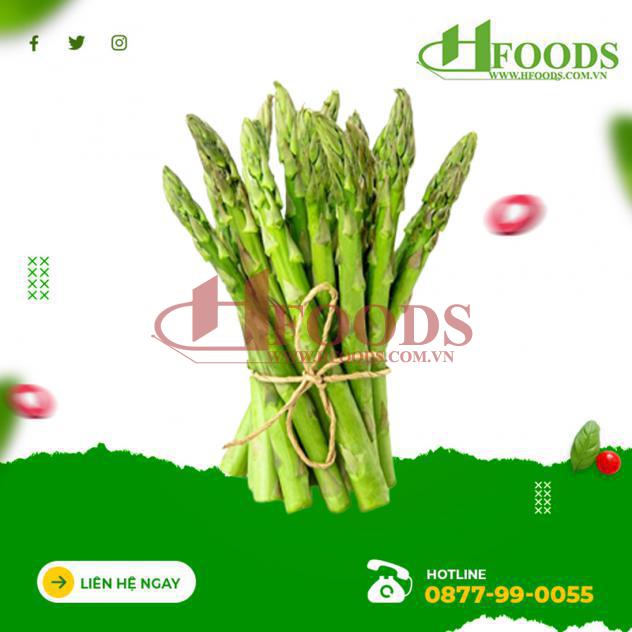 Măng tây xanh hữu cơ 