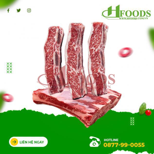 Sườn bò Mỹ có Xương Short Rib Bonein 