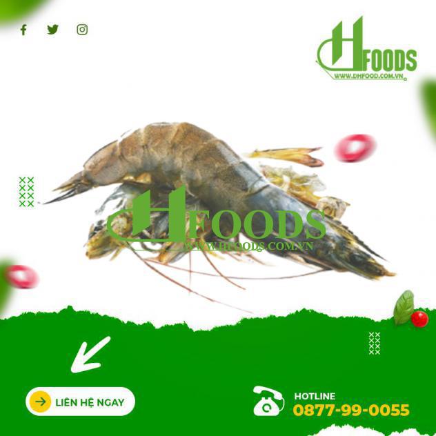 Tôm thẻ nguyên con tươi sống 60-70 con/kg 