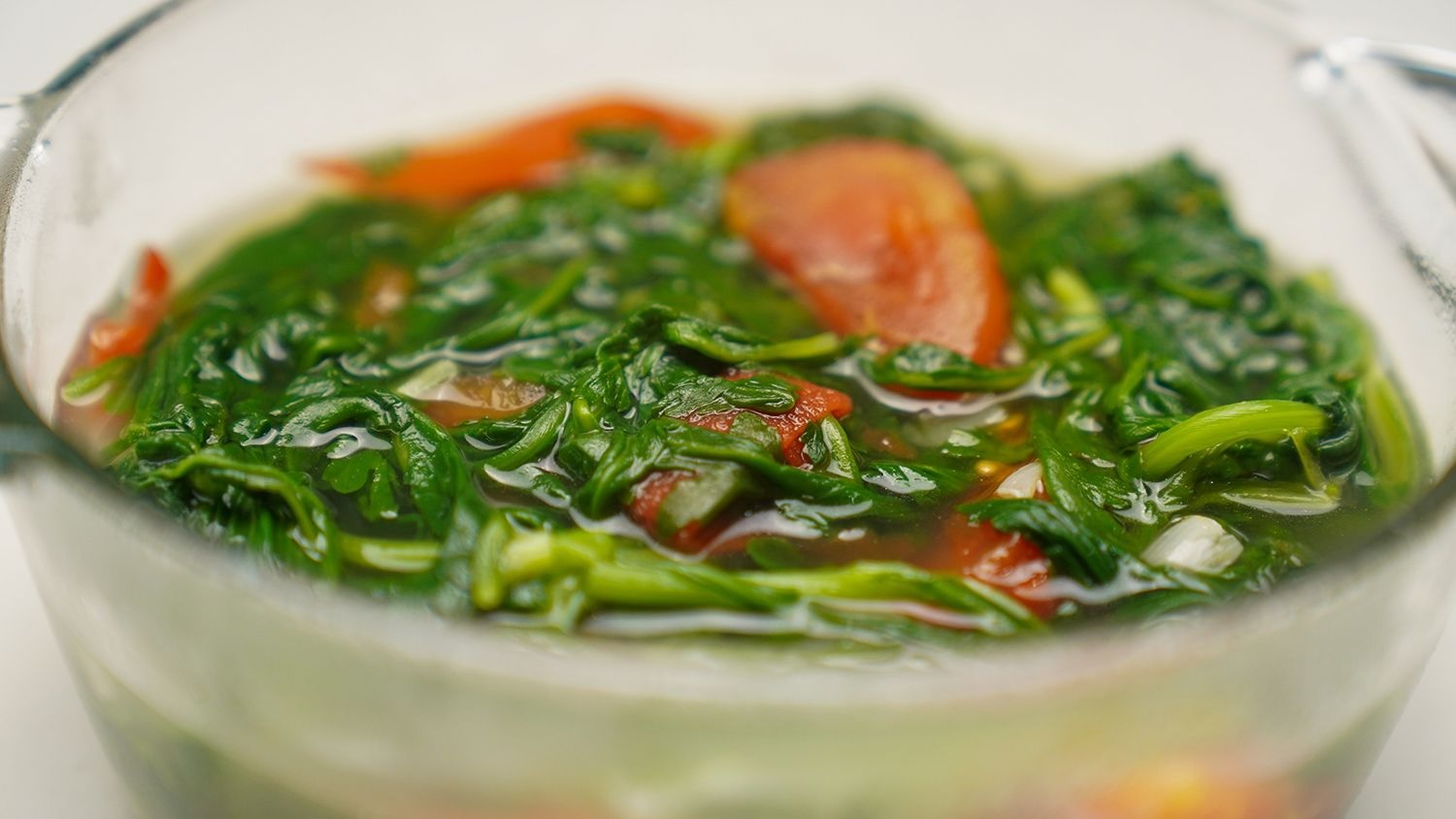 Canh rau tần ô Canh rau tần ô